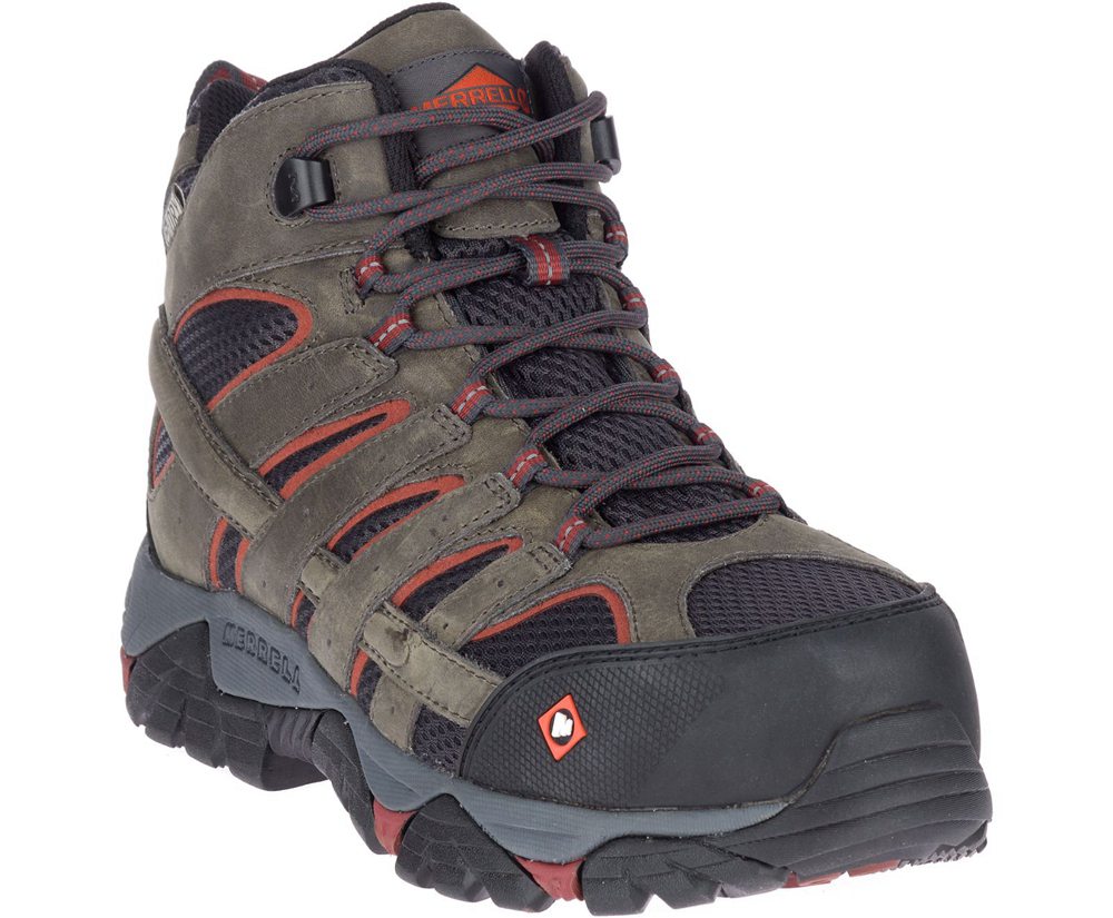 Merrell Støvler Herre - Moab Vertex Mid Waterproof Comp Toe - Brune - ZRC912576